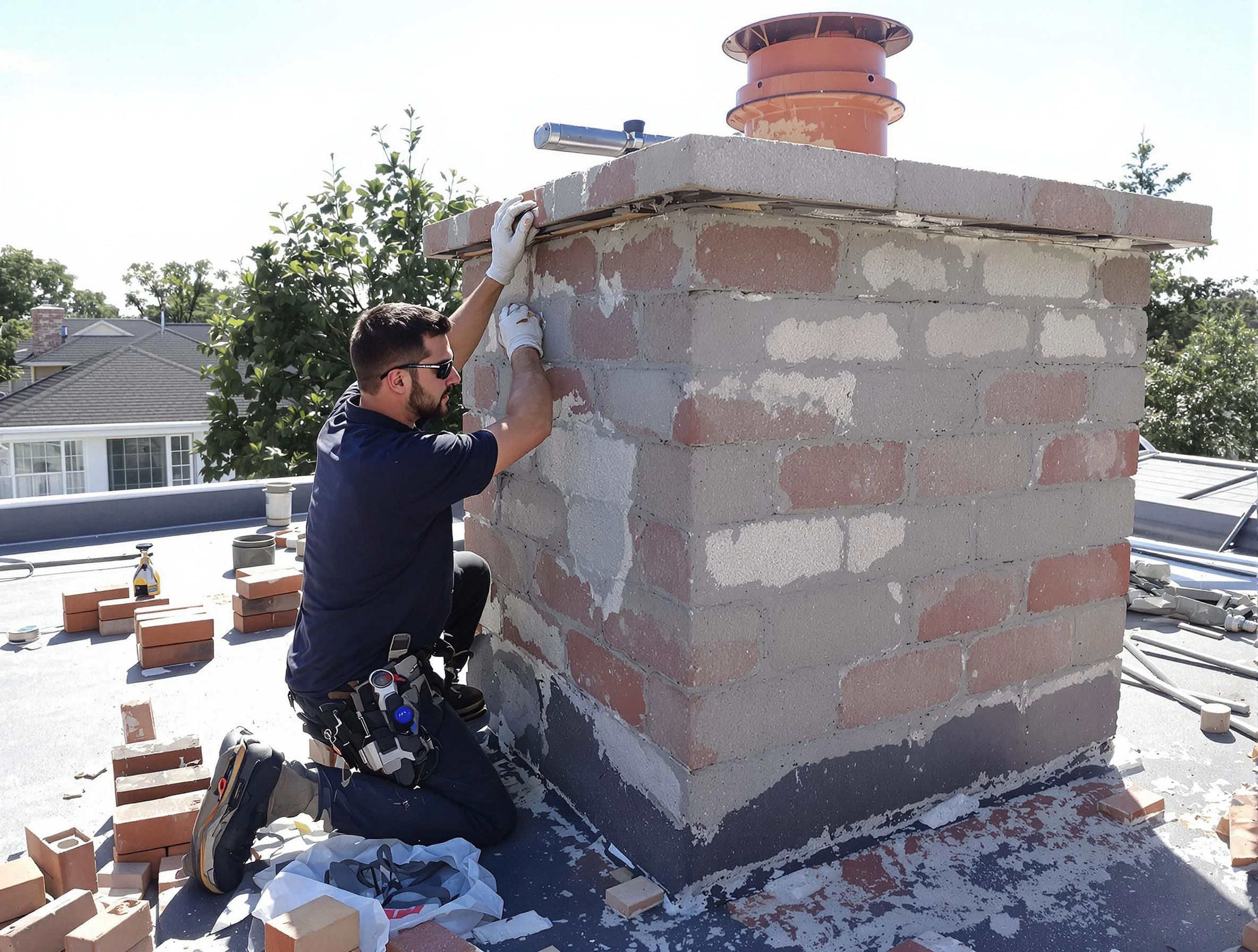 Advanced chimney repair process by Riverton Chimney Sweep in Riverton, UT