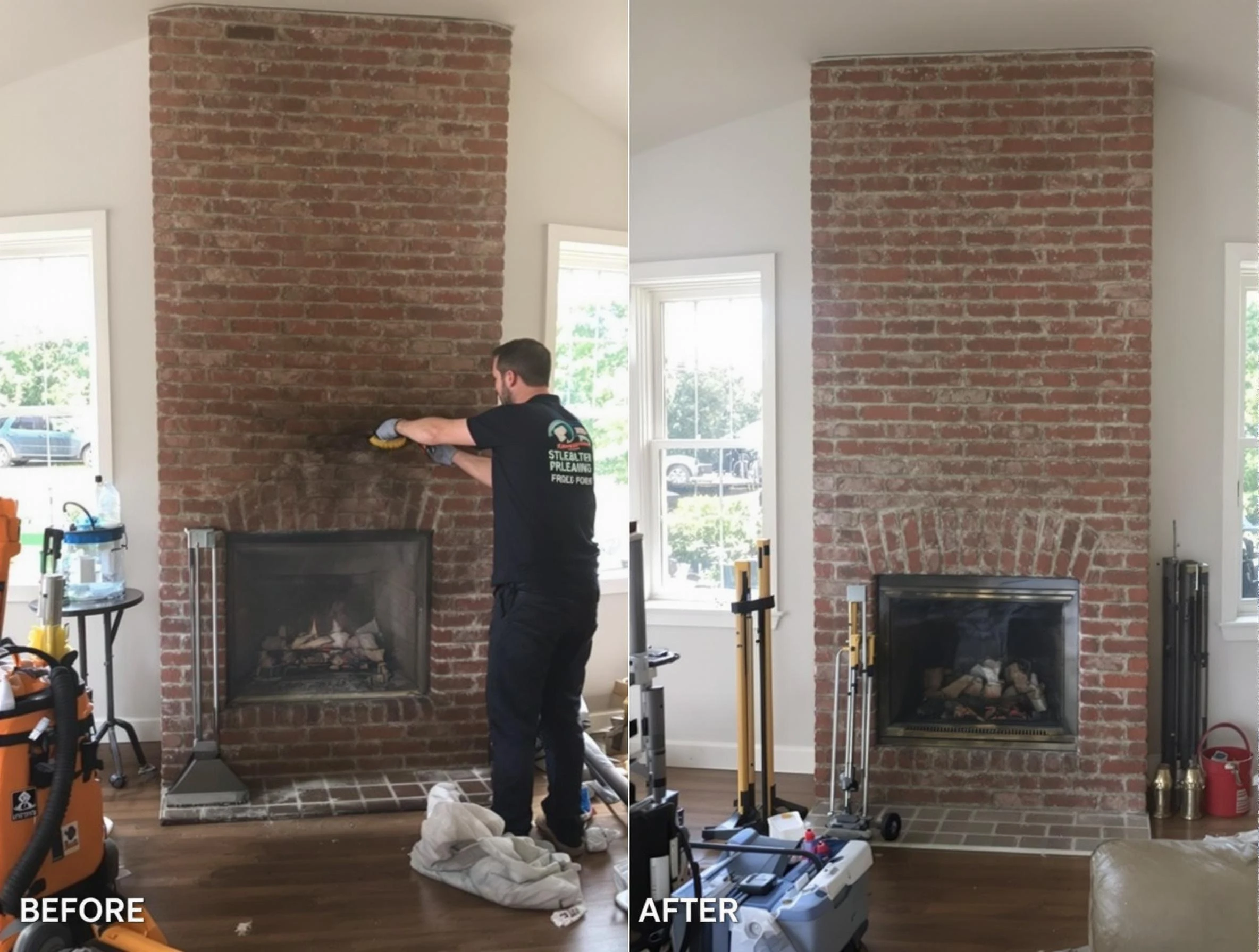 Finished chimney sweeping service by Riverton Chimney Sweep in Riverton, UT