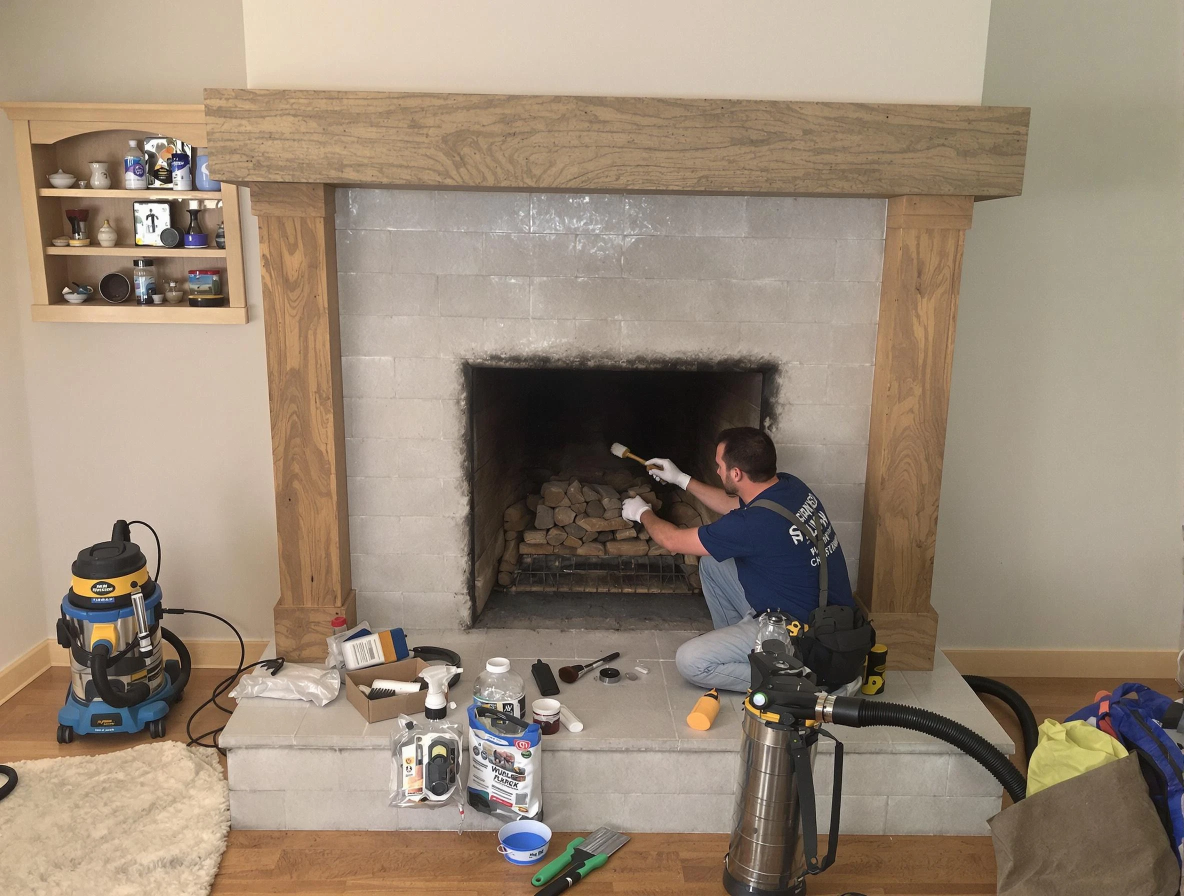 Detailed creosote removal process by Riverton Chimney Sweep in Riverton, UT